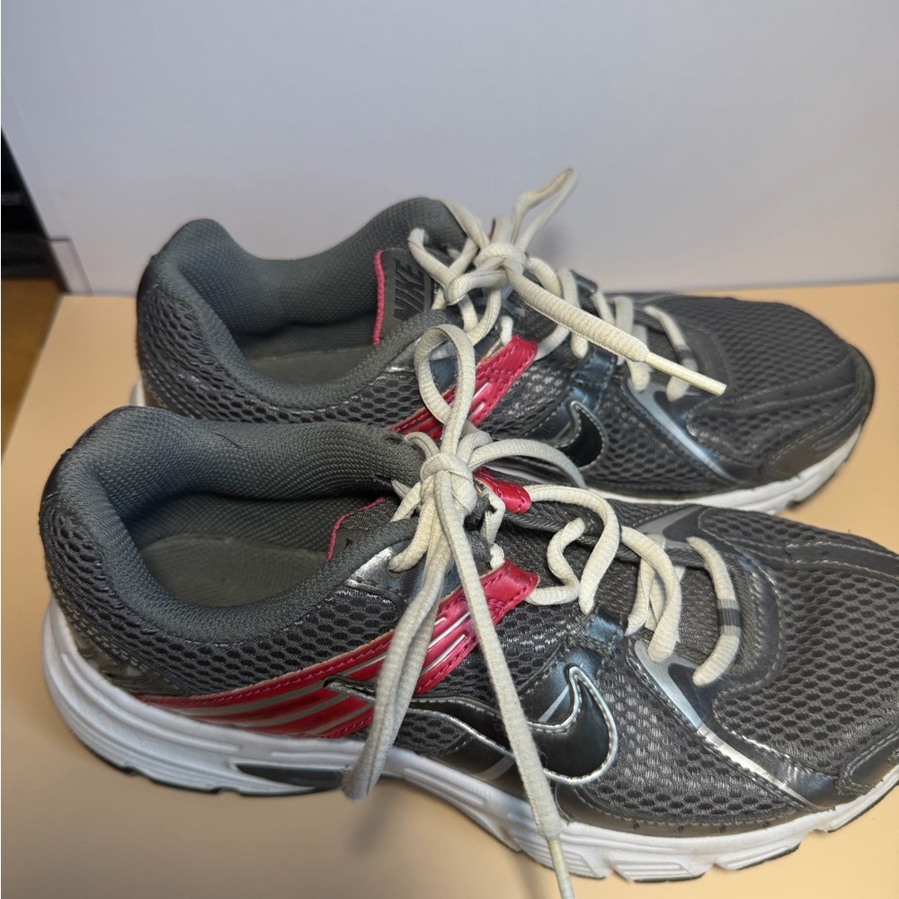 Nike Gray and Pink Athletic Sneakers